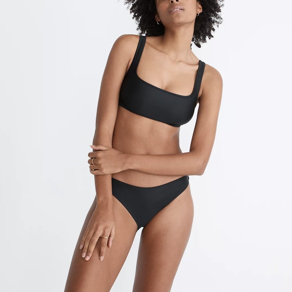 NWT Black Cheeky Bikini Bottom